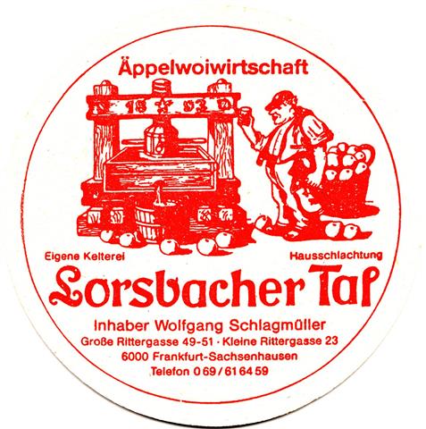 frankfurt f-he lorsbacher thal rund 2a (215-inhaber wolfgang schlagmüller-rot)